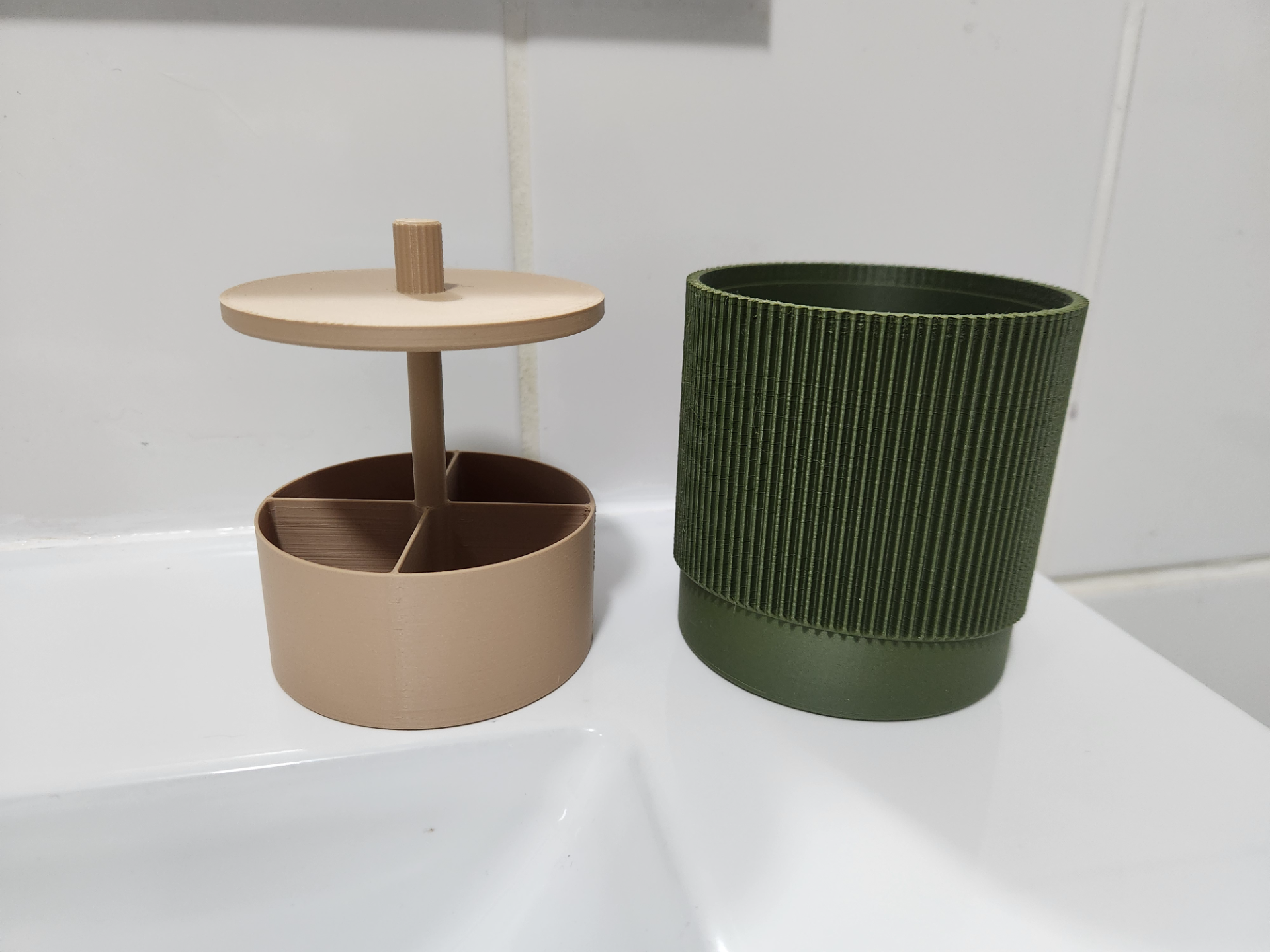 Porta Cotonetes Elevatório Prático | Casa de Banho