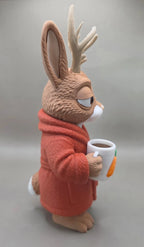 Jackalope Exótico: Chifres, Sono e Roupão