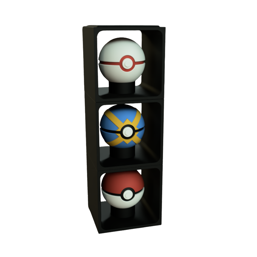 Suporte Expositor para Pokeballs | Coleção Treinador