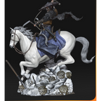 imagem ilustrativas do modelo a ser produzido,  Figure Atsu impressa em resina. Detalhes de samurai impressionantes. 