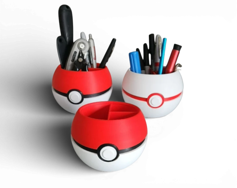 Organizador de Escritorio Pokebola (Bolígrafos y Accesorios)