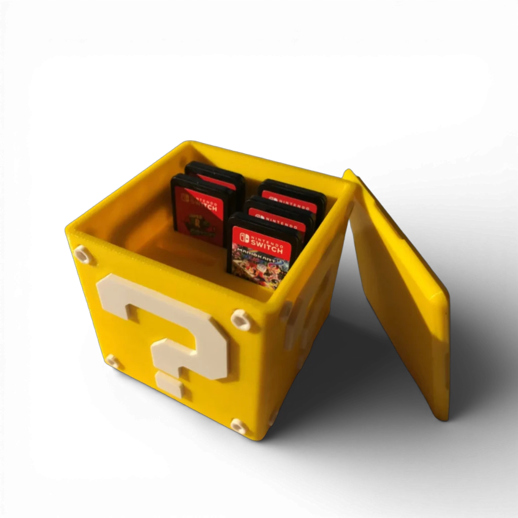 Porta-Jogos Nintendo Switch (Bloco Super Mario)