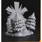 imagem ilustrativas do modelo a ser produzido, Figure Chibi Bill Cypher impressa em 3D. Um toque de mistério Gravity Falls.