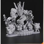 imagens ilustrativas do modelo a ser produzido, Figure Chibi Paper Mario impressa em 3D.