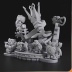 imagens ilustrativas do modelo a ser produzido, Figure Chibi Paper Mario impressa em 3D.