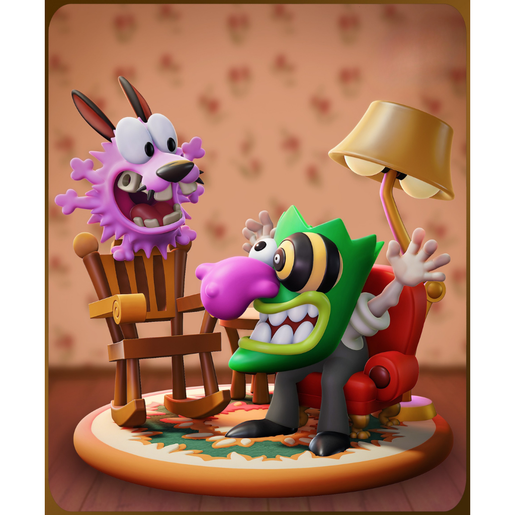 Figure Chibi Courage (Cão Cobarde)