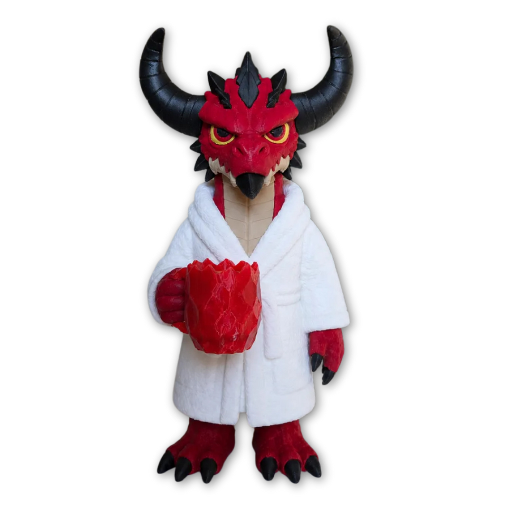 Demónio de Roupão: Uma Fofura Infernal