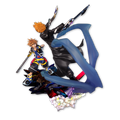 Diorama Figure Roxas x Sora: Os Dois Lados do Coração