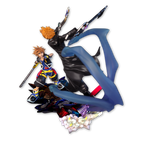 Diorama Figure Roxas x Sora: Os Dois Lados do Coração