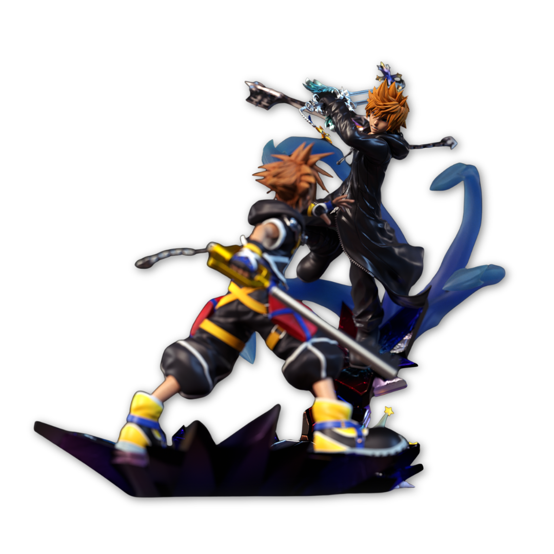 Diorama Figure Roxas x Sora: Os Dois Lados do Coração