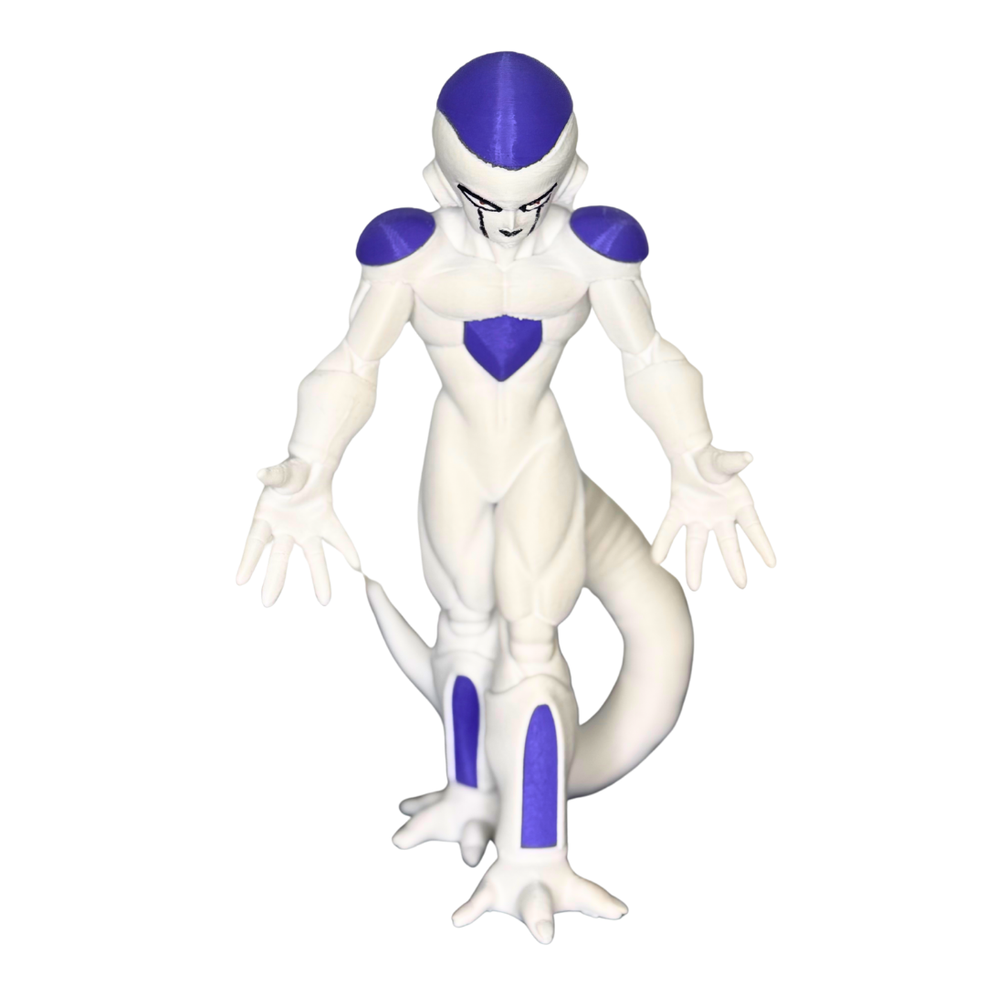 visão frontal figure freeza inspirado em dragon ball z