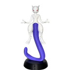 visão frontal figure mewtwo inspirada em pokémon