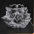 imagens ilustrativas do modelo a ser produzido  Figure Frieren impressa em 3D 