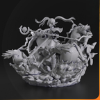 imagens ilustrativas do modelo a ser produzido  Figure Frieren impressa em 3D 