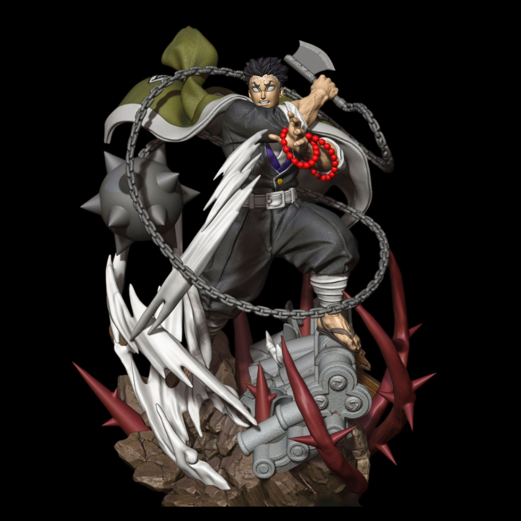 imagens ilustrativas visão frontal do modelo a ser produzido Figure Gyomei Himejima