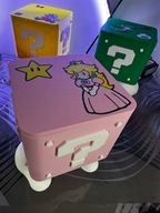 Caixa organizadora Peach Rosa | Inspirada em Mario Bros