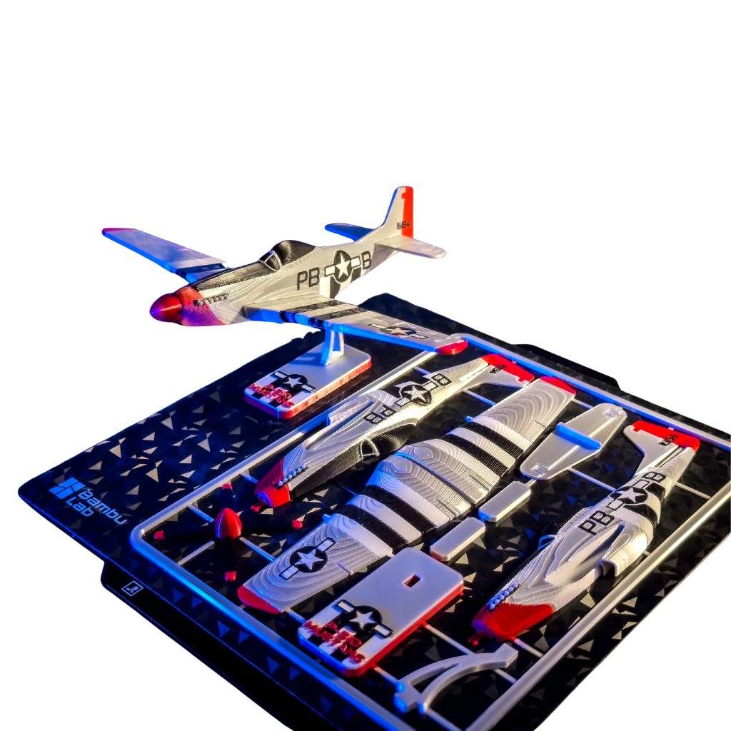 Kit de Tarjetas: Avión P-51D Mustang (para Montar)