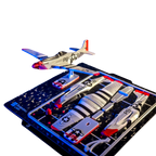 Kit de Tarjetas: Avión P-51D Mustang (para Montar)