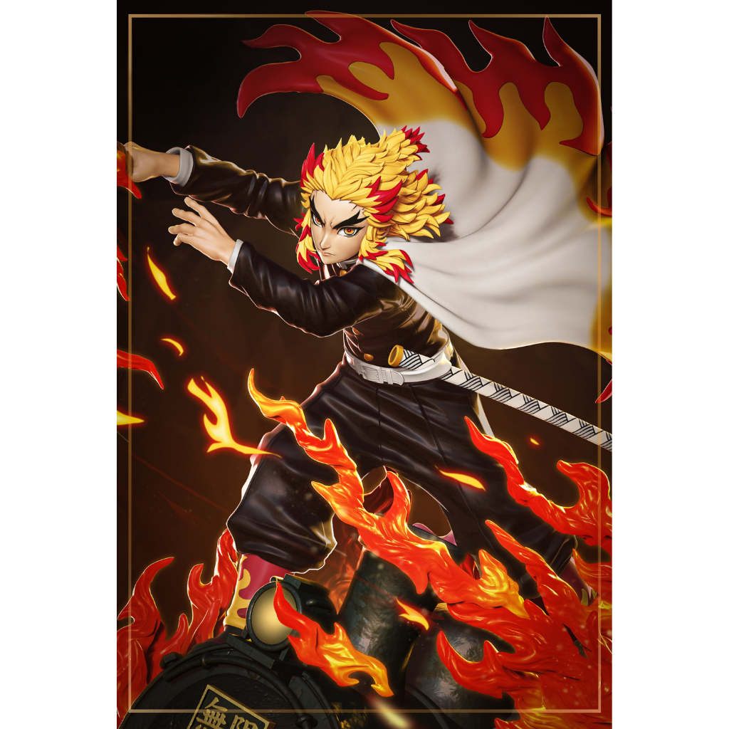 imagens ilustrativas do modelo a ser produzido Figure Rengoku