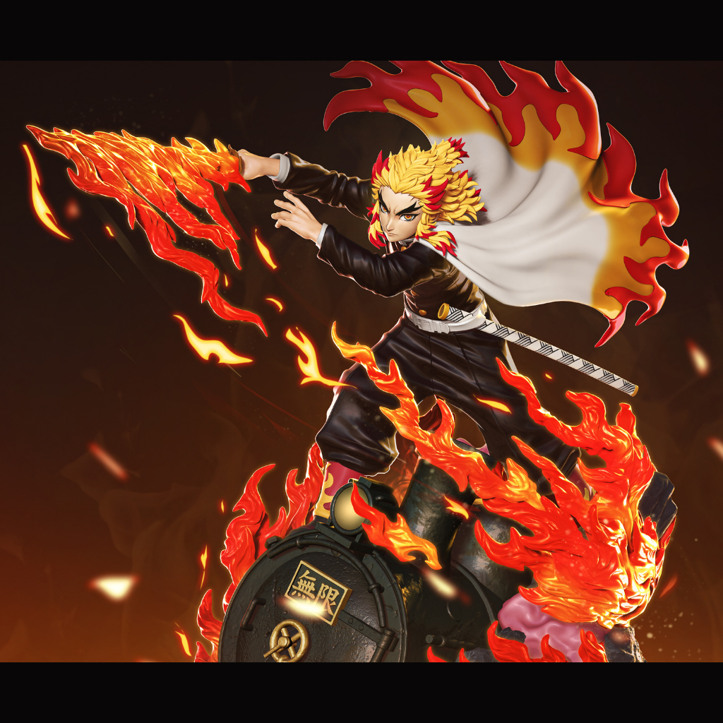 imagens ilustrativas do modelo a ser produzido Figure Rengoku