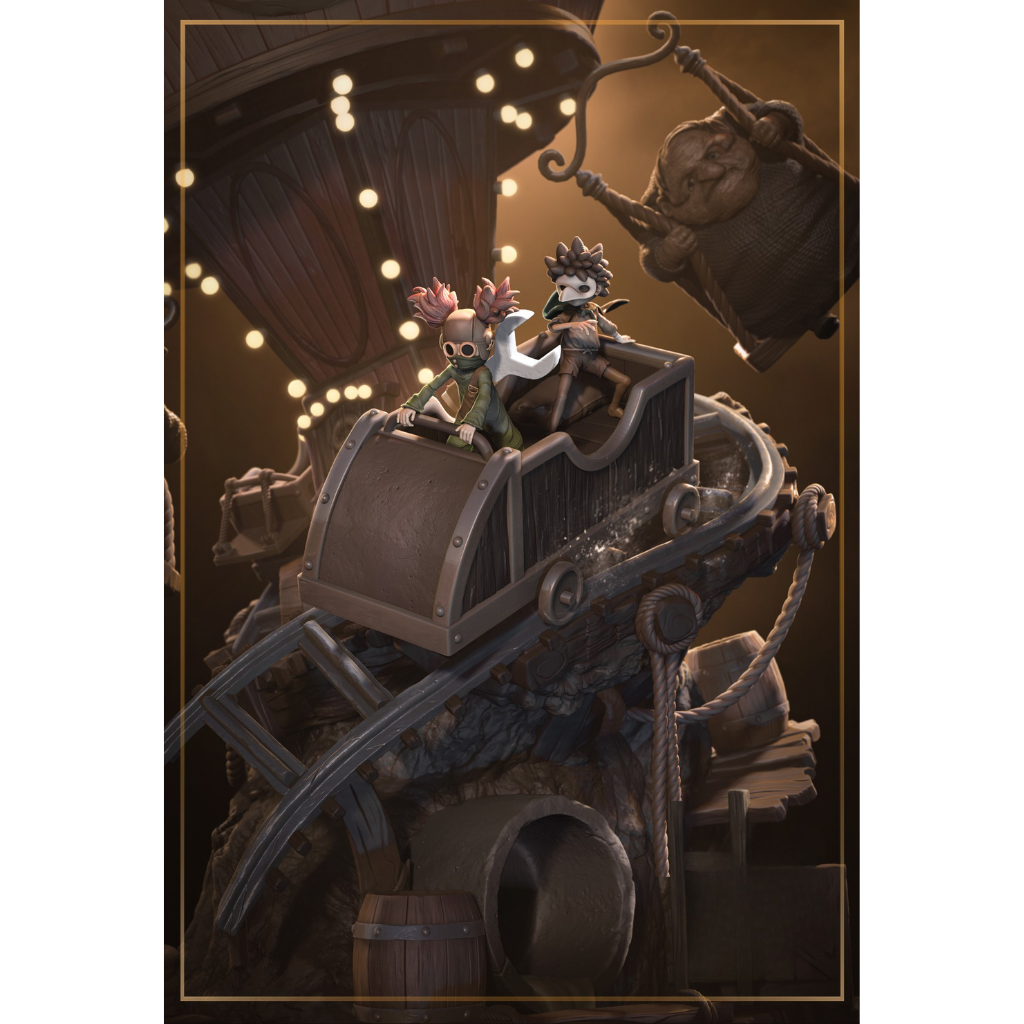 imagem ilustrativas do modelo a ser produzido, Figure Little Nightmares III impressoem resina