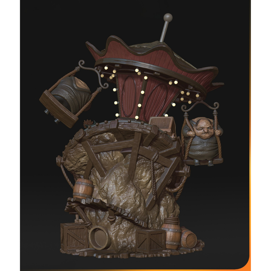 imagem ilustrativas do modelo a ser produzido, Figure Little Nightmares III impressoem resina