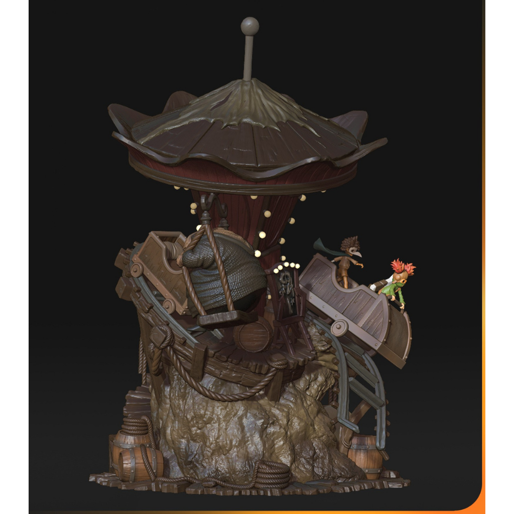 imagem ilustrativas do modelo a ser produzido, Figure Little Nightmares III impressoem resina