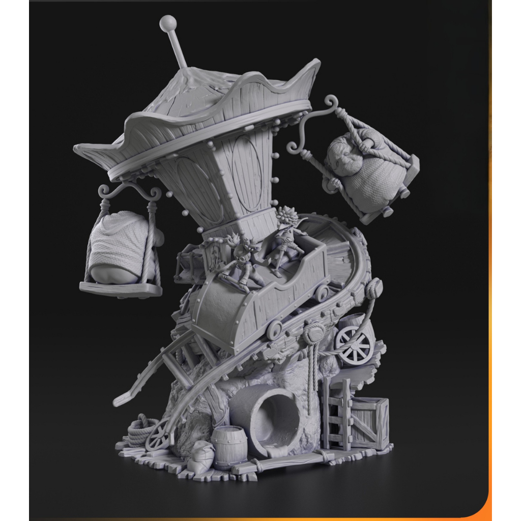 imagem ilustrativas do modelo a ser produzido, Figure Little Nightmares III impressoem resina