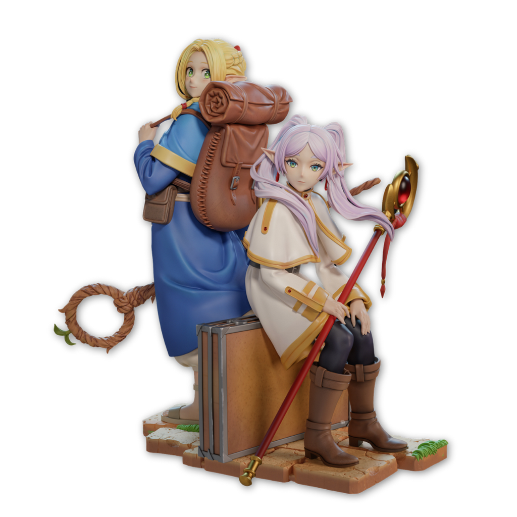 Crossover Marcille x Frieren: Chá Entre Elfas Magas