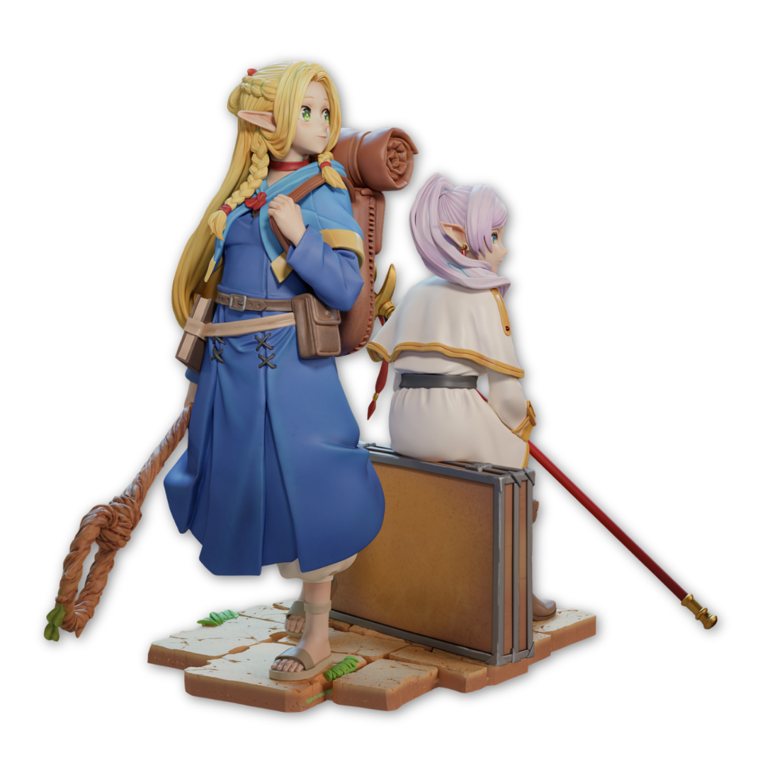 Crossover Marcille x Frieren: Chá Entre Elfas Magas