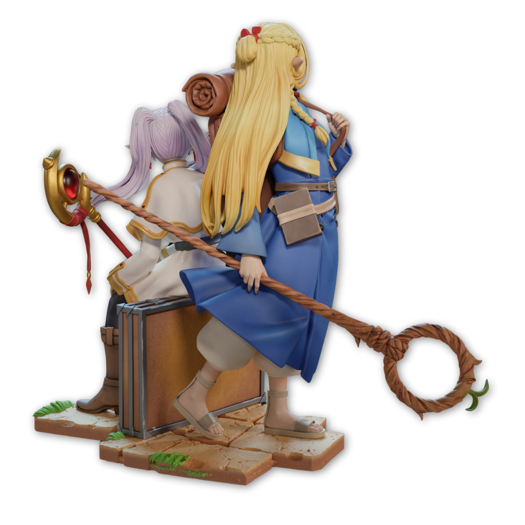 Crossover Marcille x Frieren: Chá Entre Elfas Magas