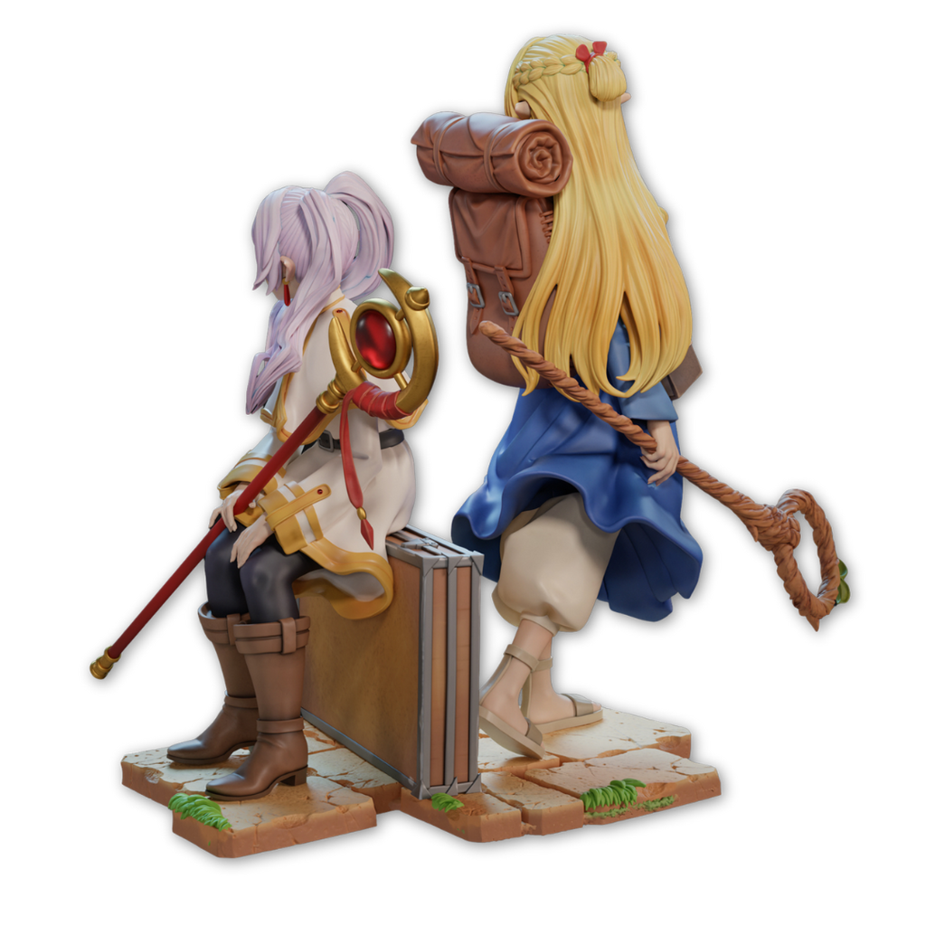 Crossover Marcille x Frieren: Chá Entre Elfas Magas