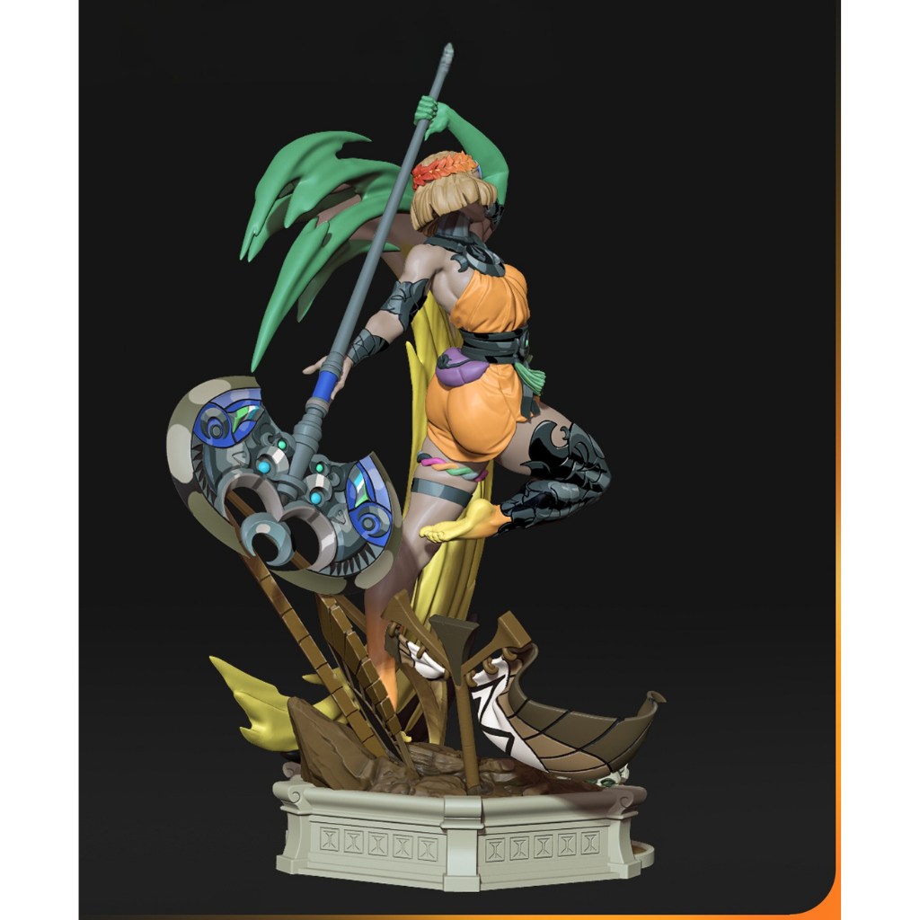 imagem ilustrativas do modelo a ser produzido, Figure Melinoe de Hades 2, impressa em 3D.