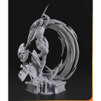 imagem ilustrativas do modelo a ser produzido, Figure Melinoe de Hades 2, impressa em 3D.