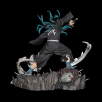 imagem ilustrativa na visão traseira figure muichiro tokito emon slayer para encomenda