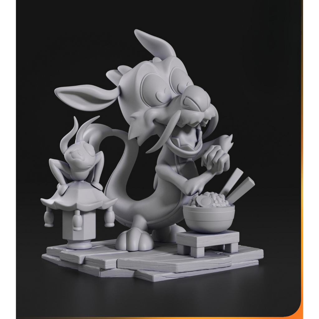 Miniatura Chibi Mushu (Mulan)