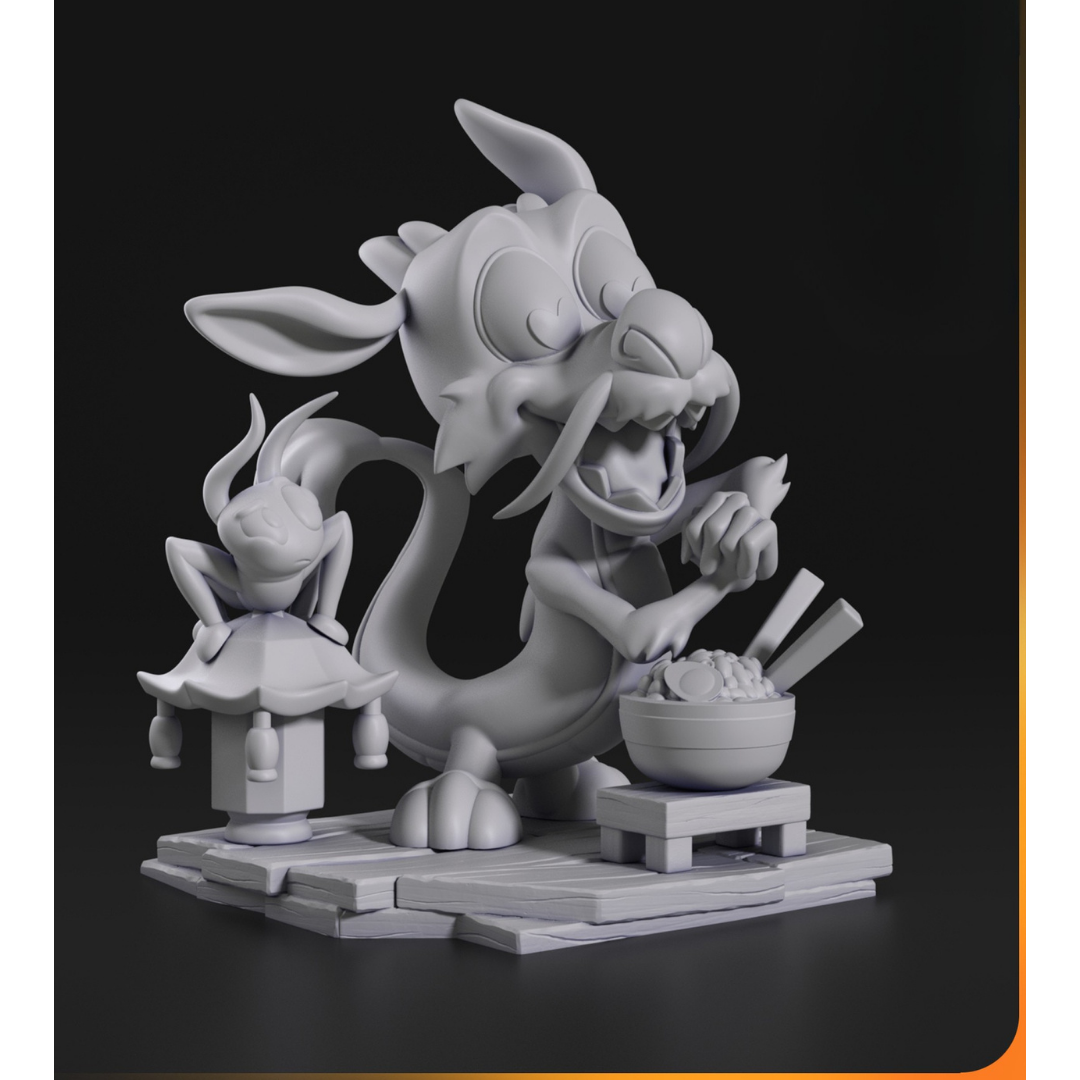 Miniatura Chibi Mushu (Mulan)