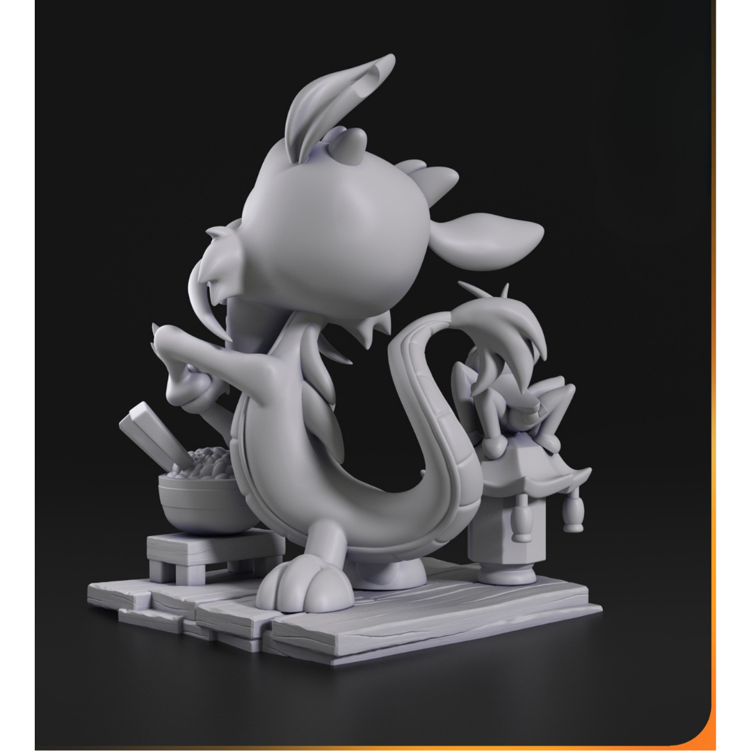 Miniatura Chibi Mushu (Mulan)