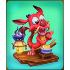 Miniatura Chibi Mushu (Mulan)