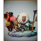 imagem ilustrativas do modelo a ser produzido,  Figure Chibi Noco&nbsp;de Clair Obscure Expedition 33. Impressão 3D detalhada. 