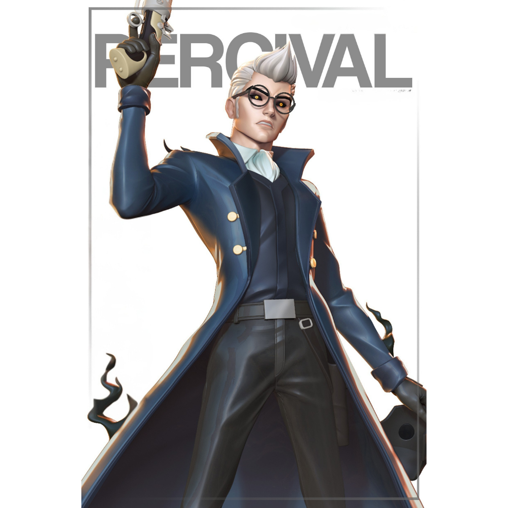 imagens ilustrativas do modelo a ser produzido, Figure Percival De Rolo de Legend of Vox Machina.