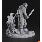 imagem ilustrativas do modelo a ser produzido,  Figure Samwise Gamgee impressa em 3D. 