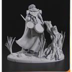 imagem ilustrativas do modelo a ser produzido,  Figure Samwise Gamgee impressa em 3D. 