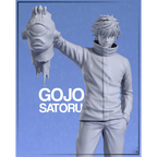 imagens ilustrativas do modelo a ser produzido , Figure Satoru Gojo impressa em 3D