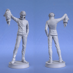 imagens ilustrativas do modelo a ser produzido , Figure Satoru Gojo impressa em 3D