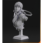 imagem ilustrativas do modelo a ser produzido,  busto Sciel impressa em 3D