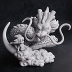 Diorama Chibi Shenron e Goku (Dragon Ball)