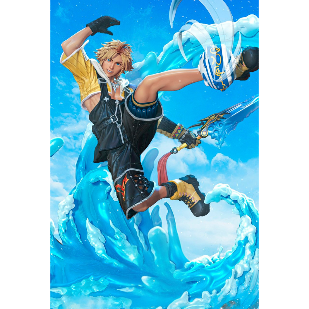 imagem ilustrativa de modelo a ser produzido, figure Tidus Final Fantasy
