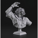 imagem ilustrativa busto de modelo a ser produzido, figure Tidus Final Fantasy