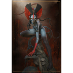 imagens ilustrativas do modelo a ser produzido, Figure Varang inspirada em Avatar, impressa em 3D